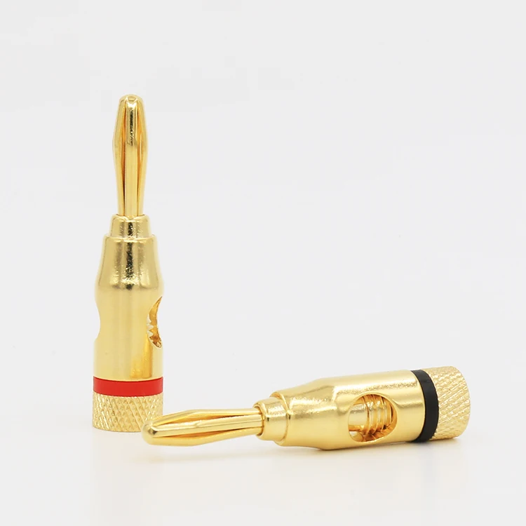 

VB412AG Banana plug Gold Plated Speaker Wire Spade Terminal Connector Plug