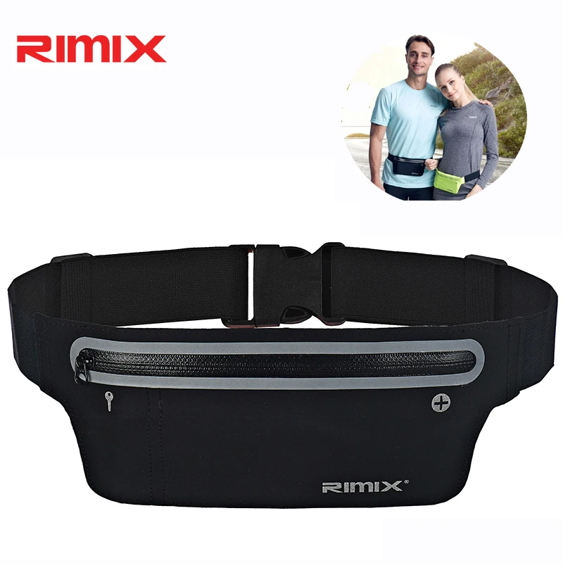 Спортивная поясная сумка для бега телефона наушников отражающая простая