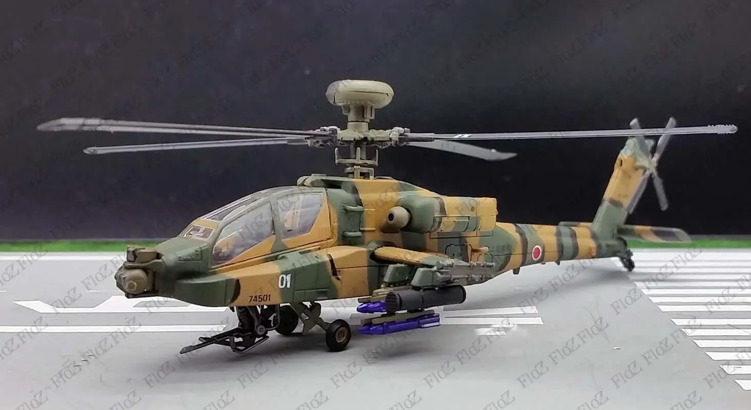 Япония JSDF AH-64D Apache longbow attack вертолет 1/100 самолет литая модель |