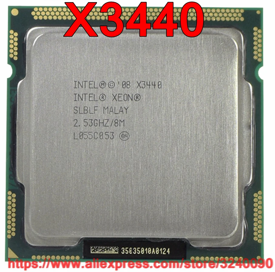 Original Intel Xeon X3440 Quad Core 2.53GHz LGA1156 8M Cache 95W Desktop CPU free shipping speedy ship out | Компьютеры и офис