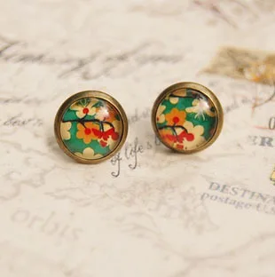 10 парт/лот милые цветочные фотообои в винтажном стиле Маленькие Стеклянные