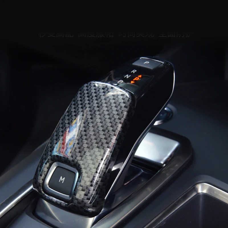 Carbon Fiber Color Interior Gear Shifter Decorative Frame Cover Trim For Peugeot 3008 GT 5008 2017 2018 | Автомобили и мотоциклы
