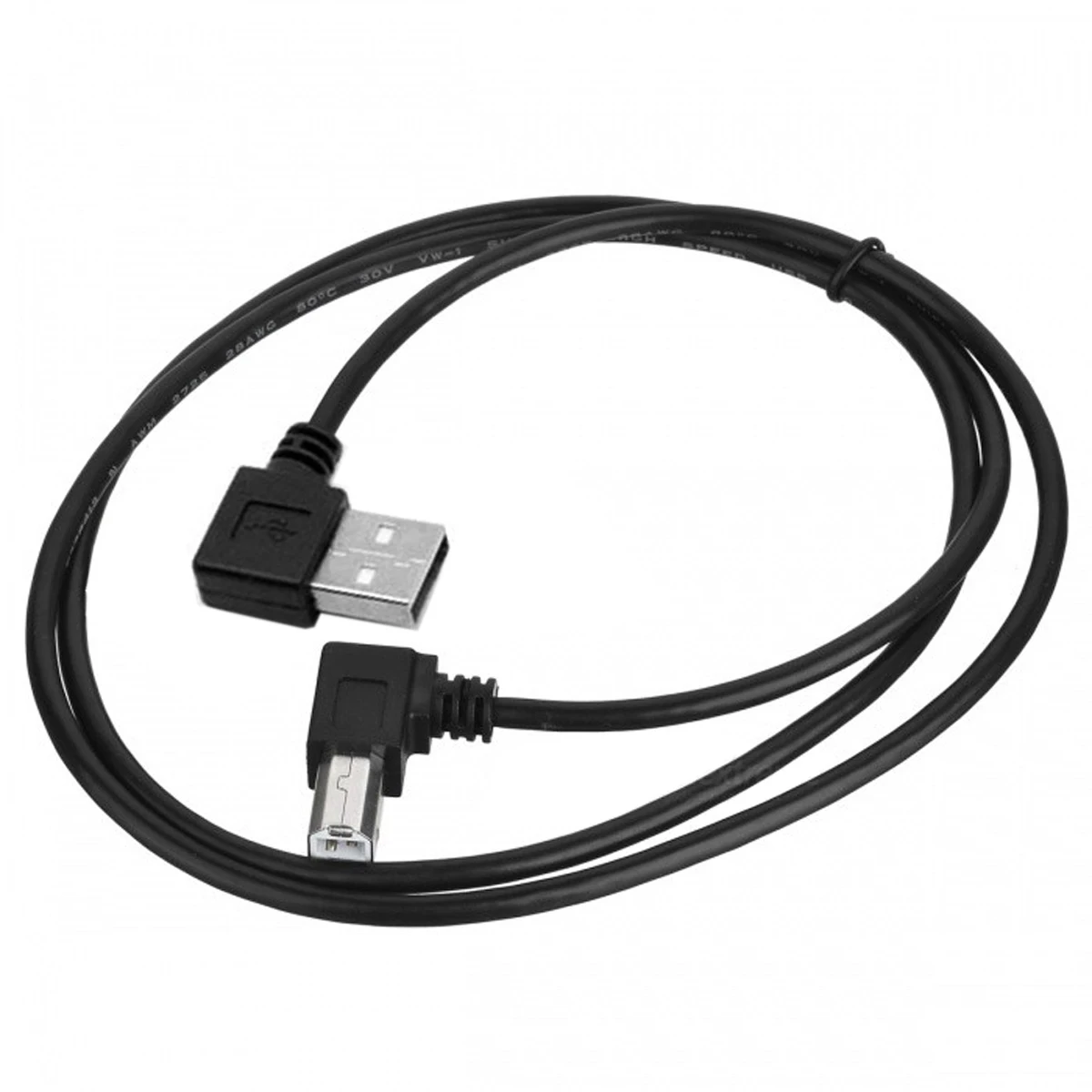 CYSM прямоугольный USB 2 0 A Male B Угловой Мужской принтер сканер 90 градусов кабель 1