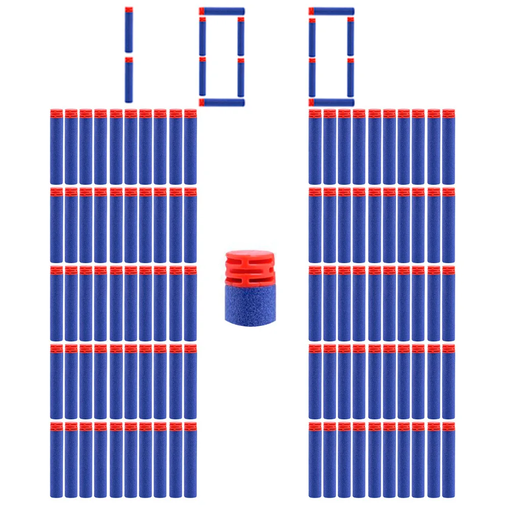 100 шт./компл. синий Мягкая Пуля кирпичного типа с плоской головкой пули из