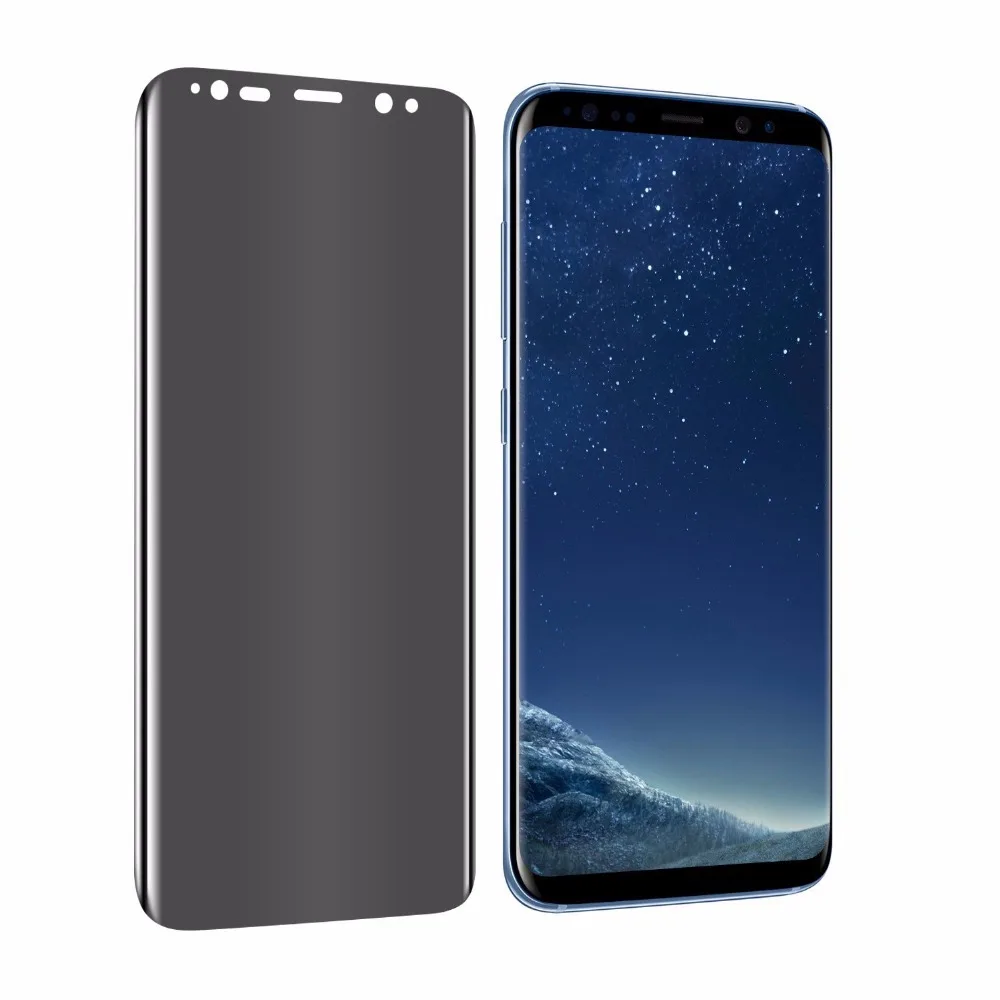 Изогнутое закаленное 3d стекло для Samsung Galaxy S8 S9 Plus Note 8 антибликовое полноэкранное