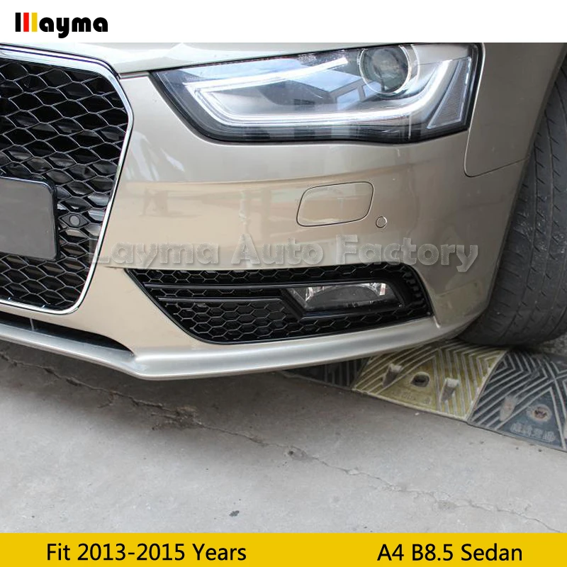 RS4 Стиль ABS Хром Передняя заслонка для противотуманной фары Противотуманные