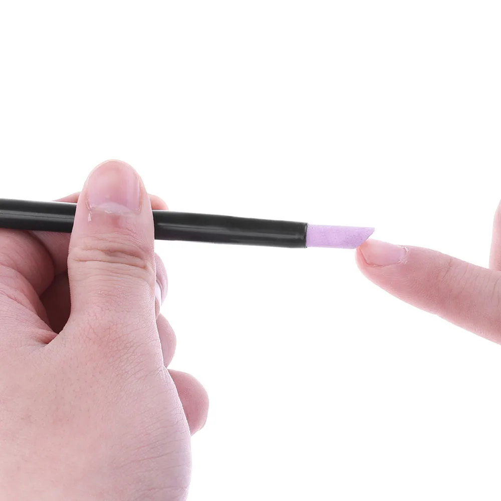 1 шт. удобный кварцевый камень ручка для удаления кутикулы дизайна ногтей ложка