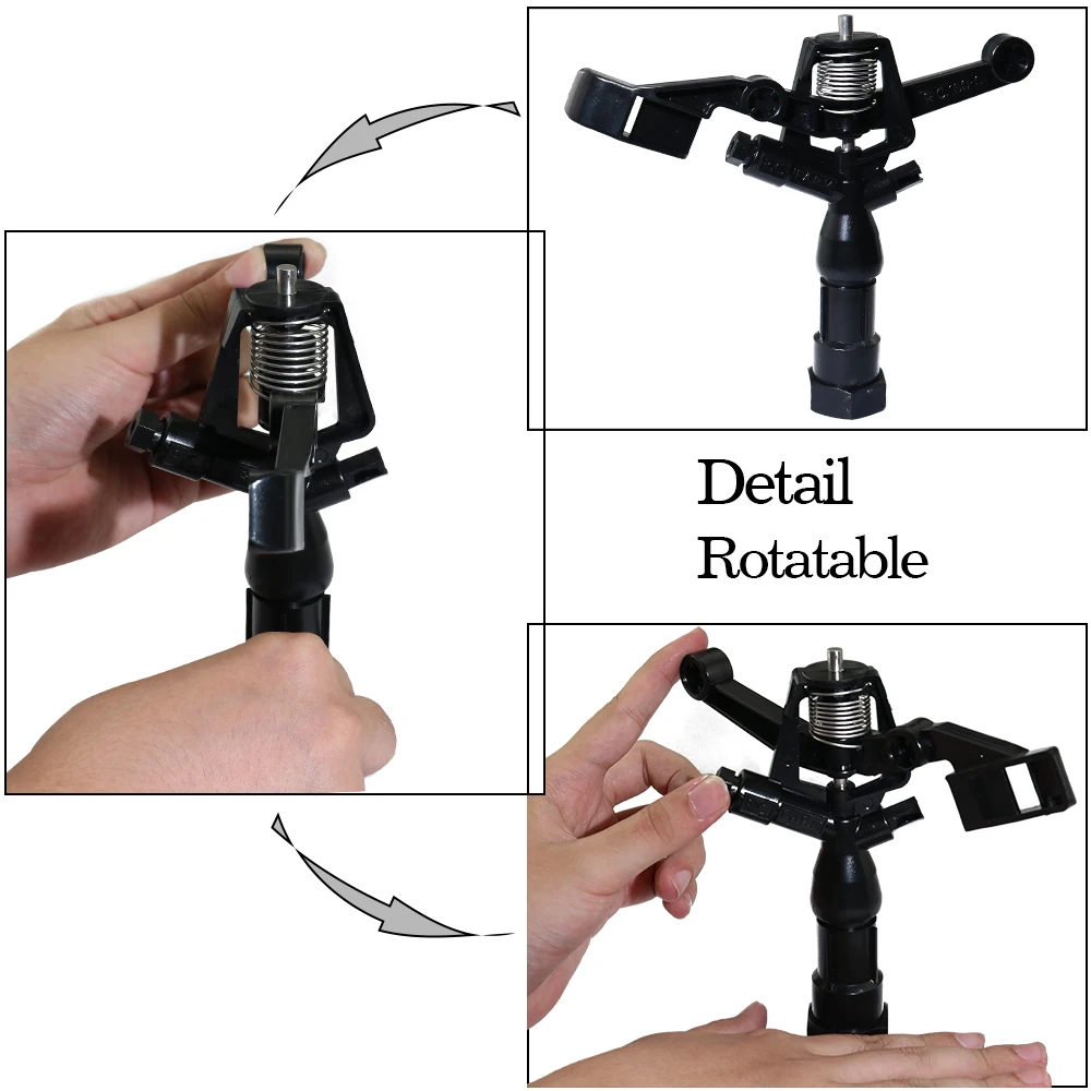1Pcs 3/4&quot Female Thread Garden Sprinklers Rotating Spray Nozzle Plant Watering Drippers Sprinkler Lawn Irrigation Tools | Дом и сад