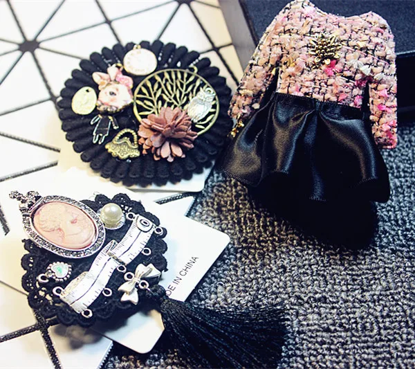 Женская Брошь с кисточкой в виде короны и кролика|suit brooch|brooch fashionfashion brooch |