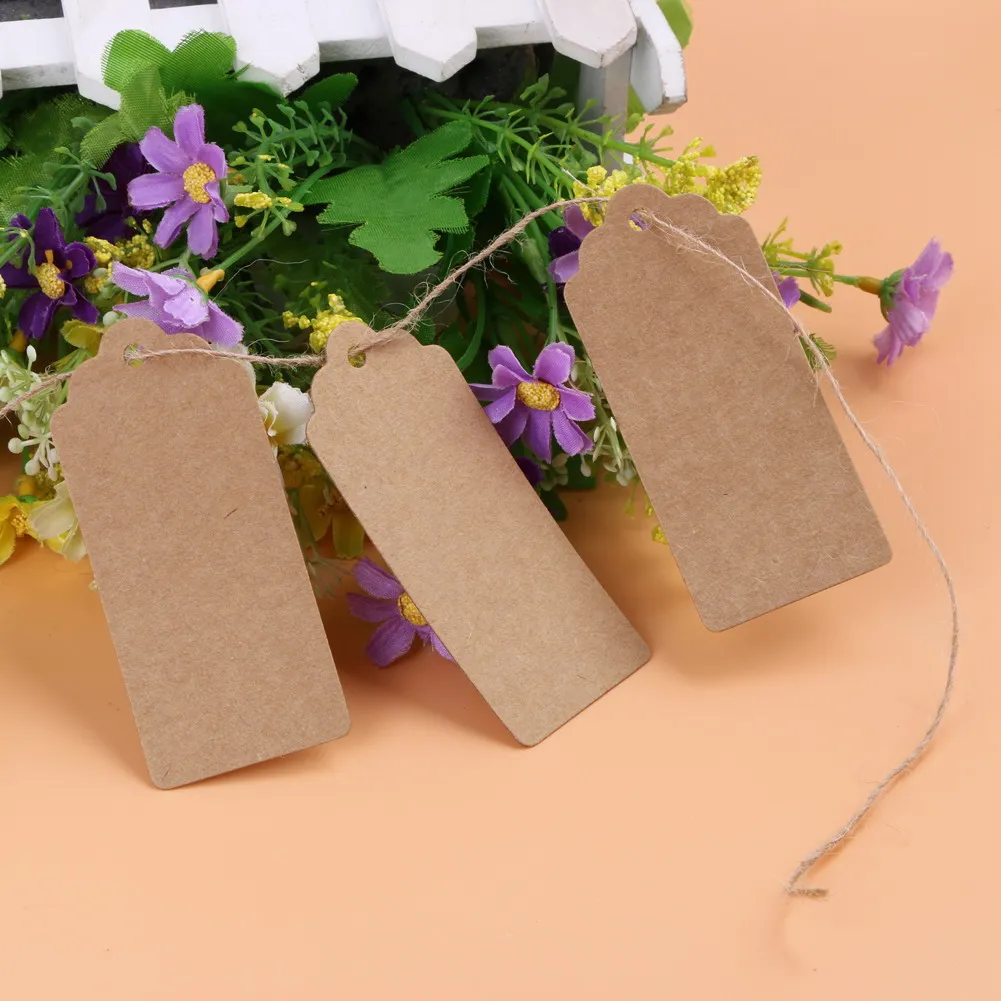 50 шт. DIY этикетки из крафт-бумаги винтажные свадебные декоративные бирки гребешок этикетка багаж свадебное украшение для столовый багаж бирки