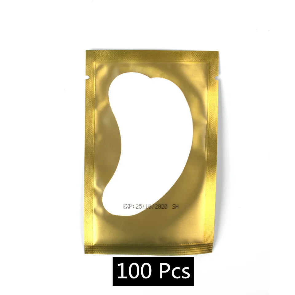100 Pcs Yellow 30/50/100 пар глазные Пластыри для наращивания ресниц, под гелевые подушки для глаз волокно для наращивание ресниц Бумага патчи - Цвет: 100 Pcs Yellow