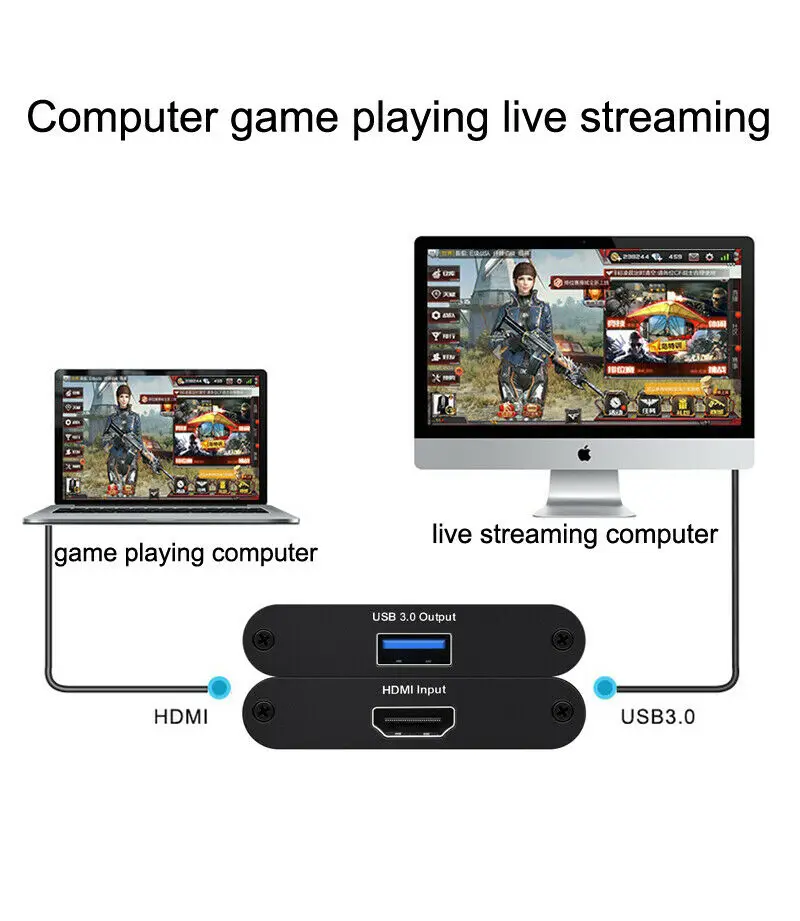 USB3.0 1080P 60FPS HDMI к USB 3,0 карта видеозахвата игры Запись коробка ПК потоковая трансляция в прямом эфире по OBS/vMix/Wirecast/Xsplit