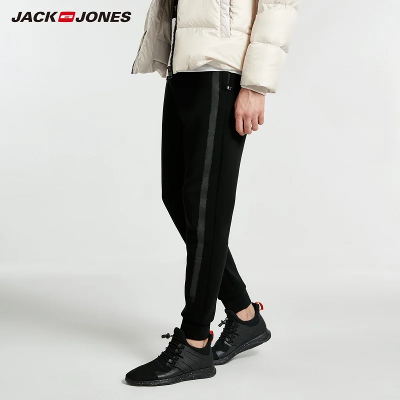 JackJones мужские хлопковые штаны для бега спортивные повседневные с завязкой