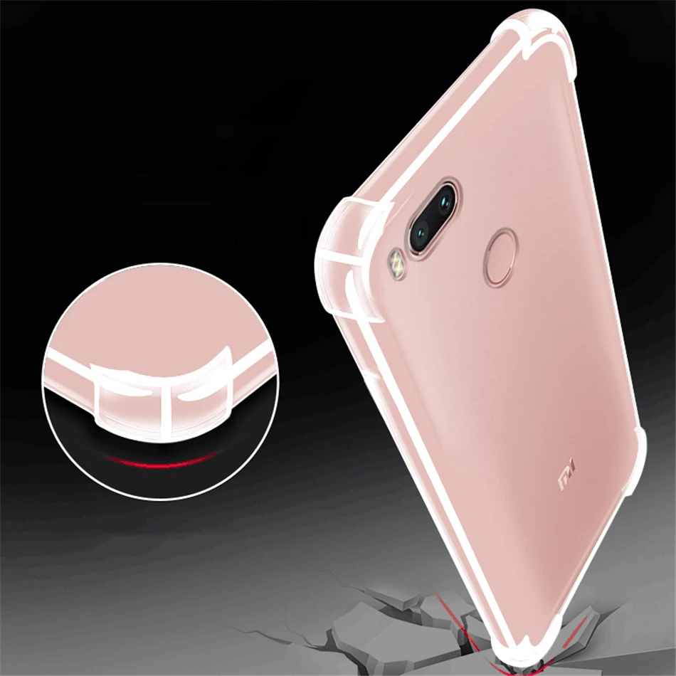 Мягкий чехол из ТПУ с воздушной подушкой для Xiaomi Mi Play 9 8 SE A1 A2 Lite Mix 2 2S Max 3 Redmi 5A 6A Note 7