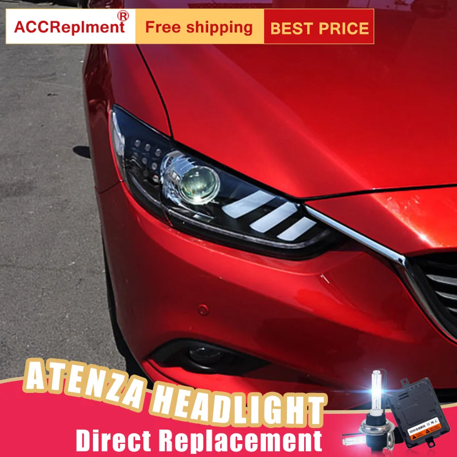 2 шт. светодиодный фары для Mazda 6 2014-2015 Автомобильные ангельские глазки комплект
