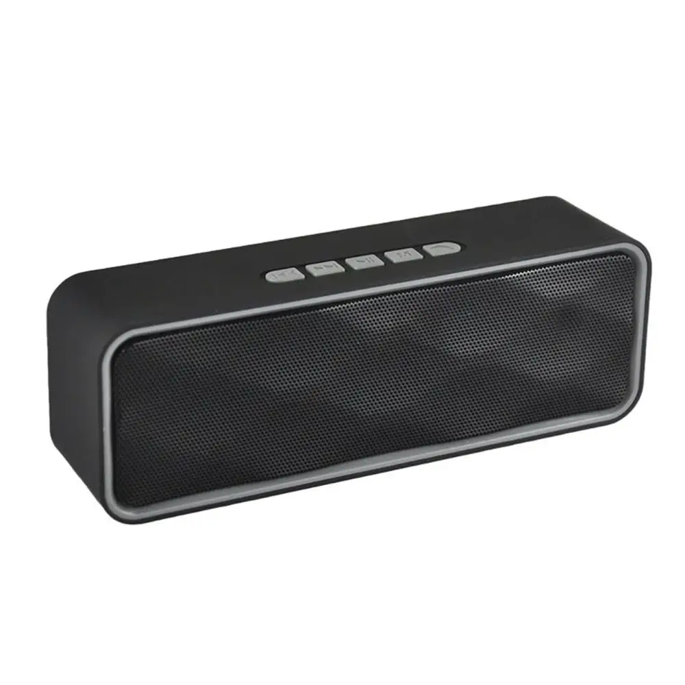 grey SC211 Bluetooth динамик стерео портативный мультимедийный ноутбук USB динамик TF/U диск бас пистолет Поддержка Bluetooth телефон - Цвет: grey