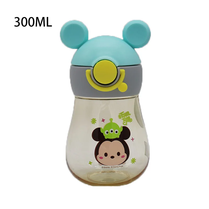 Mickey Дисней 300 мл Минни Микки Маус мультфильм Утконос бутылки чашки дети детские спортивные бутылки девушки чашки для кормления летняя детская чашка - Цвет: Mickey