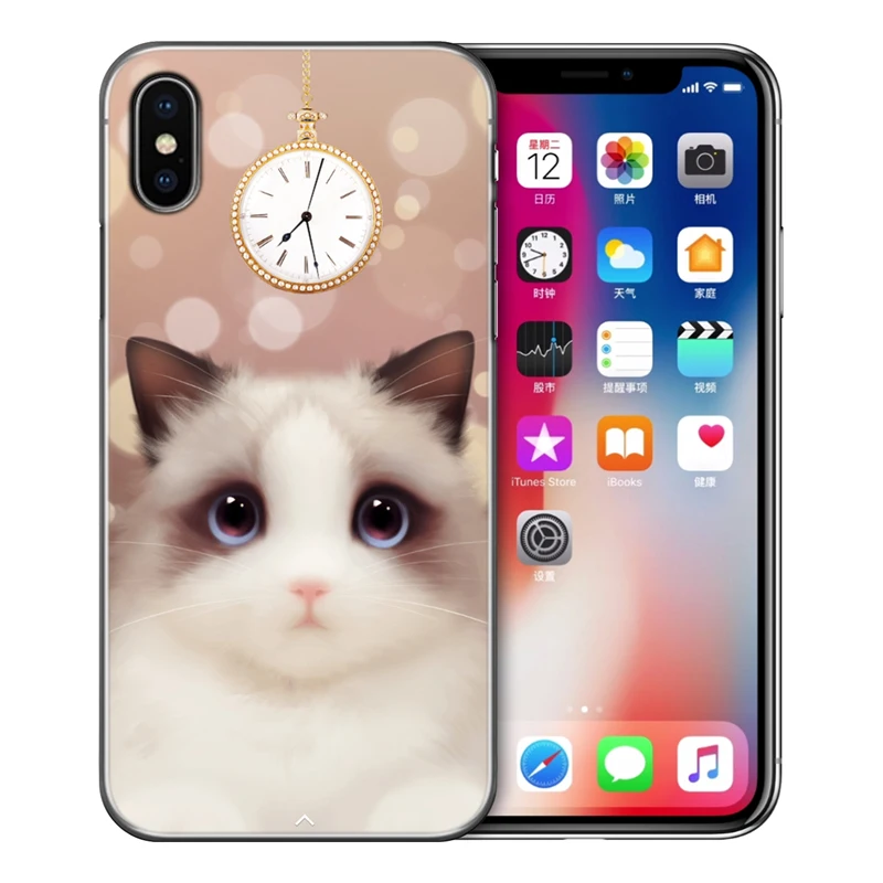 Чехол для телефона с изображением кота из мультфильма чехол iPhone 5 5S SE 6 6S Plus 7 8 XS Max X
