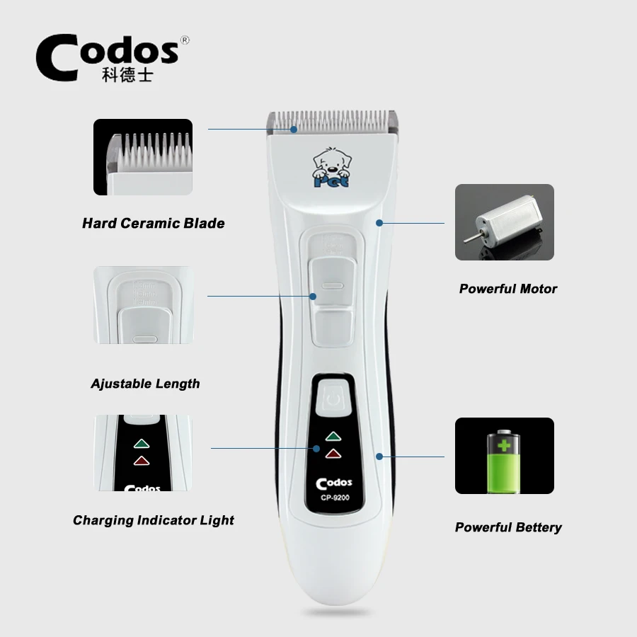 Профессиональный триммер для домашних питомцев Codos CP9200 электрическая машинка