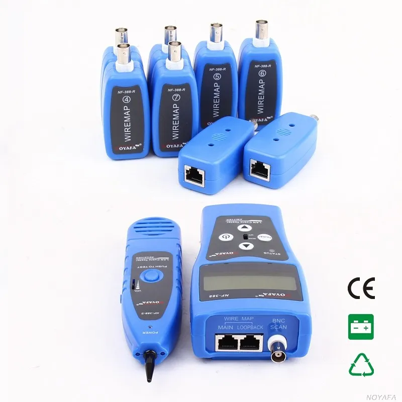 Тестер сетевого кабеля Noyafa NF-388 LAN USB BNC RJ45 RJ11 линия Finder Телефонный тестер для телефонного кабеля щипцы набор инструментов