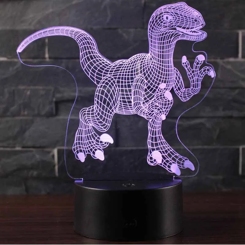 3D маска динозавра для Хэллоуина светодиодная 7 цветов сенсорный пульт