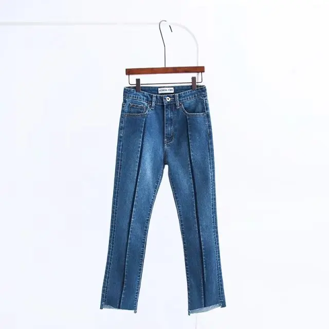 Washed Butt Lift Skinny Womens Jeans Zippers High Waisted Pencil Denim Fashion Ankle- Length Feminino |