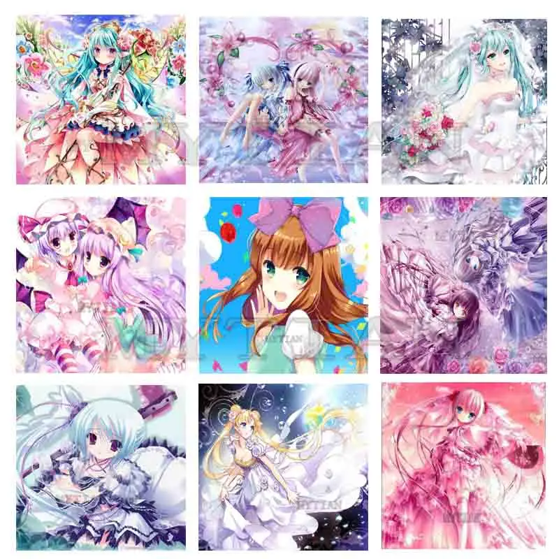 Новый мультфильм полный квадратный/круглый дрель 5D DIY Алмазная картина &quotаниме