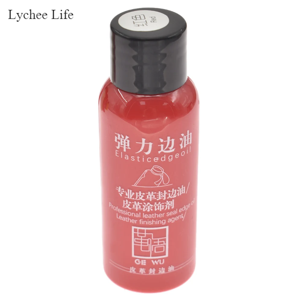 Red Lychee Life, 30 мл, сделай сам, кожа, край, краска, масло, выделяет, профессиональная, 20 цветов, акварельная краска, жидкая кожа, ремесло - Цвет: Red