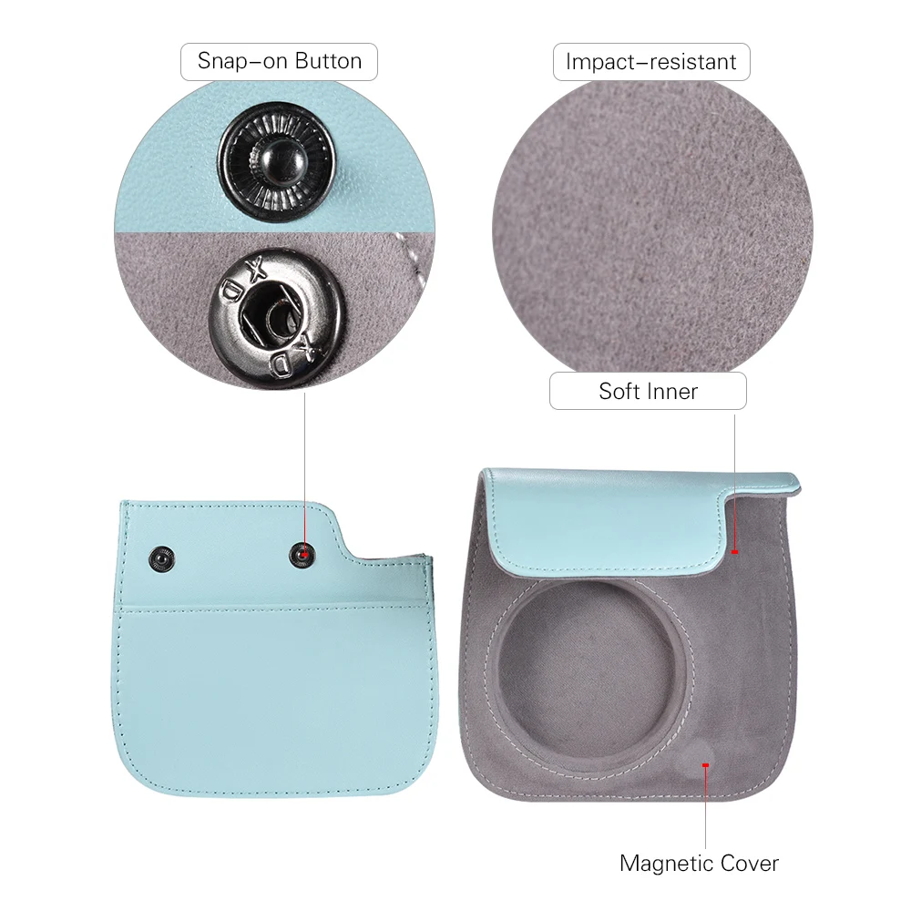 Чехол для Камеры Andoer из искусственной кожи с ремешком Fujifilm Instax Mini 8/9/8 доступны