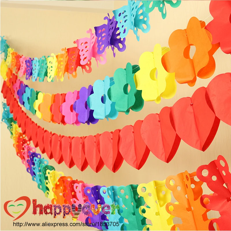 2 шт./компл. разноцветная гирлянда из ткани с цветами аксессуар для украшения