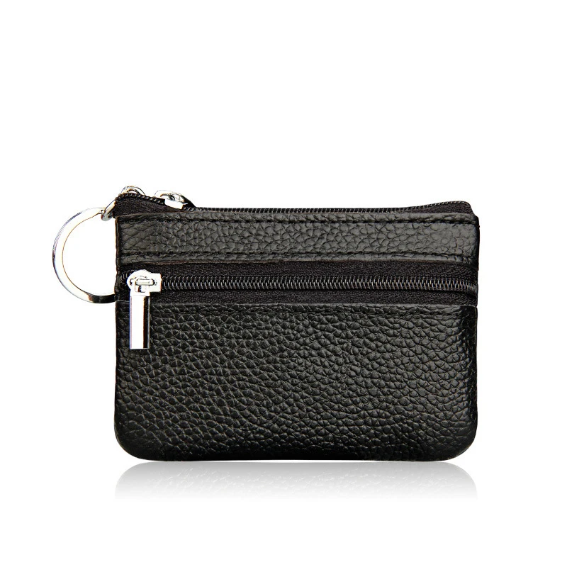 Genuine Leather Coin Purses Slim Credit Card Holder Fashion Front Pocket Small Cards Wallets Women's Daily Key Pouch | Багаж и сумки