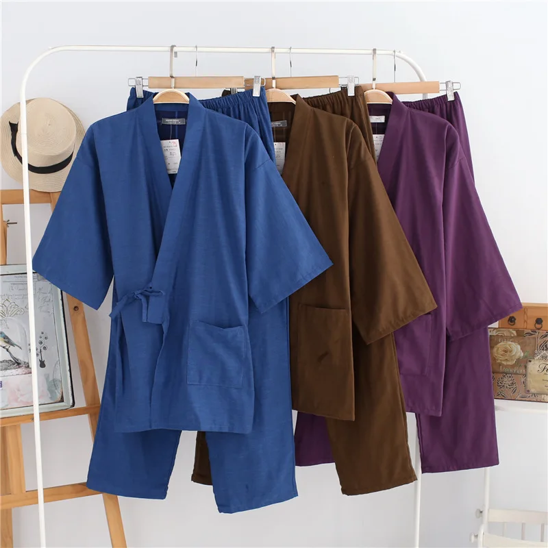 Парный набор кимоно юката традиционное японское для мужчин и женщин пижамные