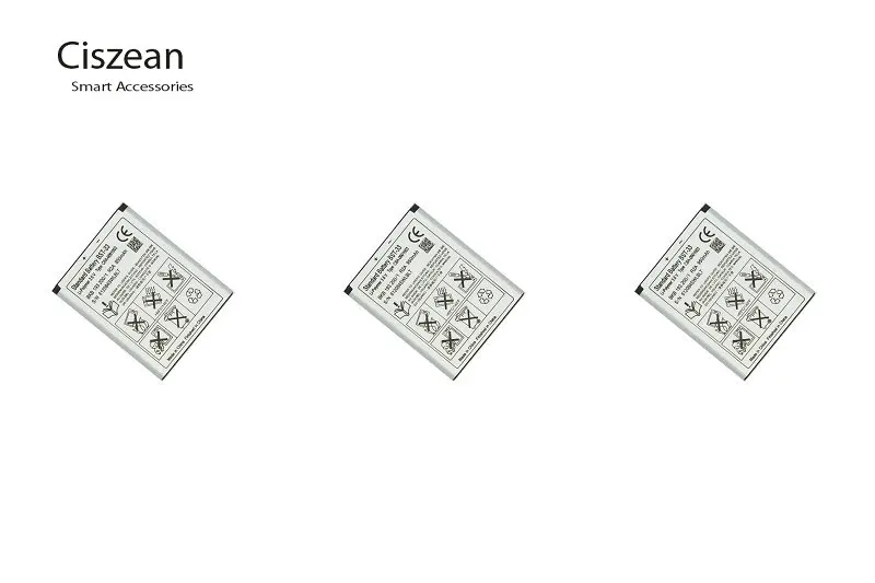 Ciszean 3 шт. BST 33 950 мАч Сменный аккумулятор для смартфона K530 K790 K790i K790C K800 K800i K810i K818C W595C
