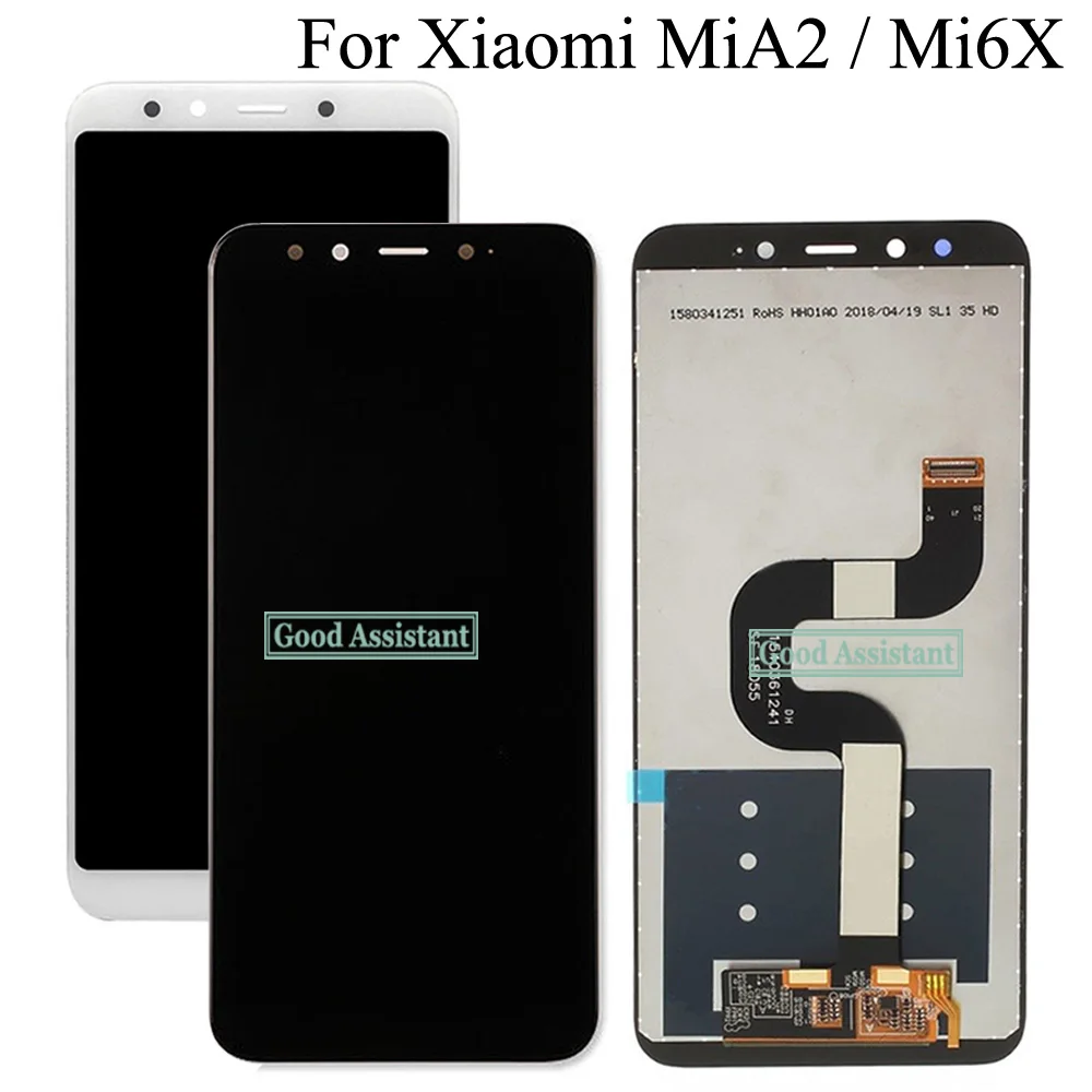 Высококачественный 6 0 дюймовый новый ЖК дисплей для Xiaomi Mi A2 MiA2 MI6X 6X M6x + дигитайзер