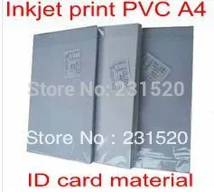 Принадлежности для ID карт Материал пустая струйная печать ПВХ листов A4 100
