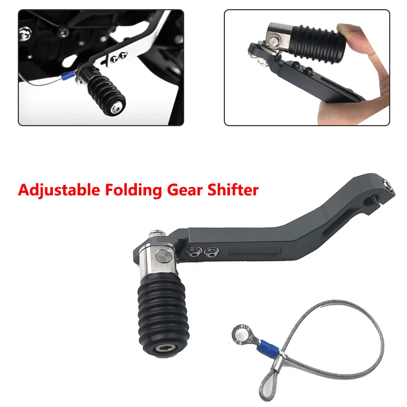 

Motorcycle CNC Aluminum Adjustable Folding Gear Shifter Shift Pedal Lever For BMW F700GS F700 GS 2007-2019 2015 2016 2017 2018