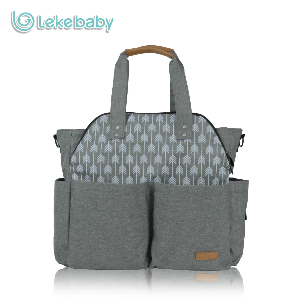 Ultra-large Capacity Travel Diaper Tote Bag Mummy Maternity Nappy Changing Bag with Stroller Straps  for Baby Care Outdoors