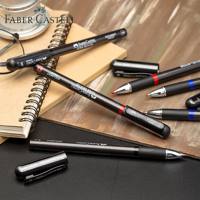 5 шт. немецкая FABER-CASTELL супер настоящая гелевая ручка 0 38/0 мм черная