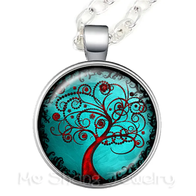 Древо жизни цепочка на свитер бабочка картина бижутерия со стеклянными