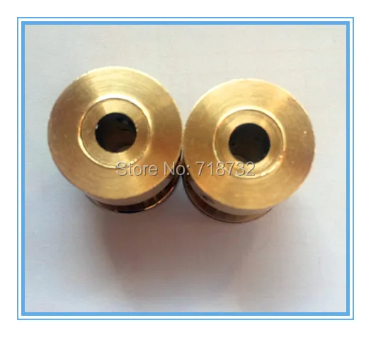 

T2.5 timing belt pulley 20 teeth 10mm belt width 8mm bore 30pcs brass timing belt pulleys no screw hole