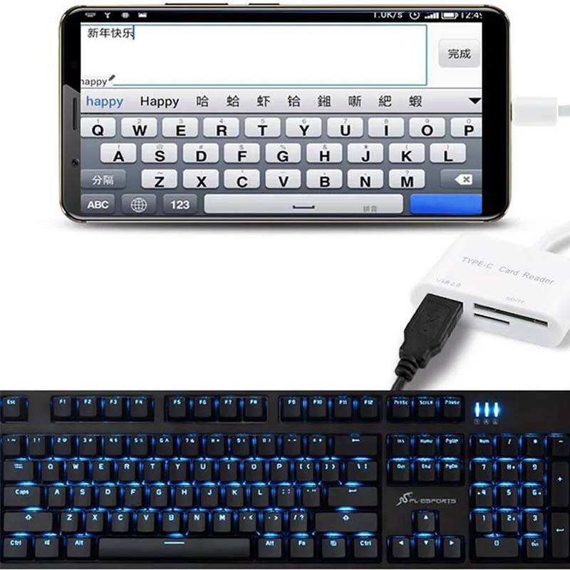 Кардридер Type c Многофункциональный портативный Практичный Прочный кардридер