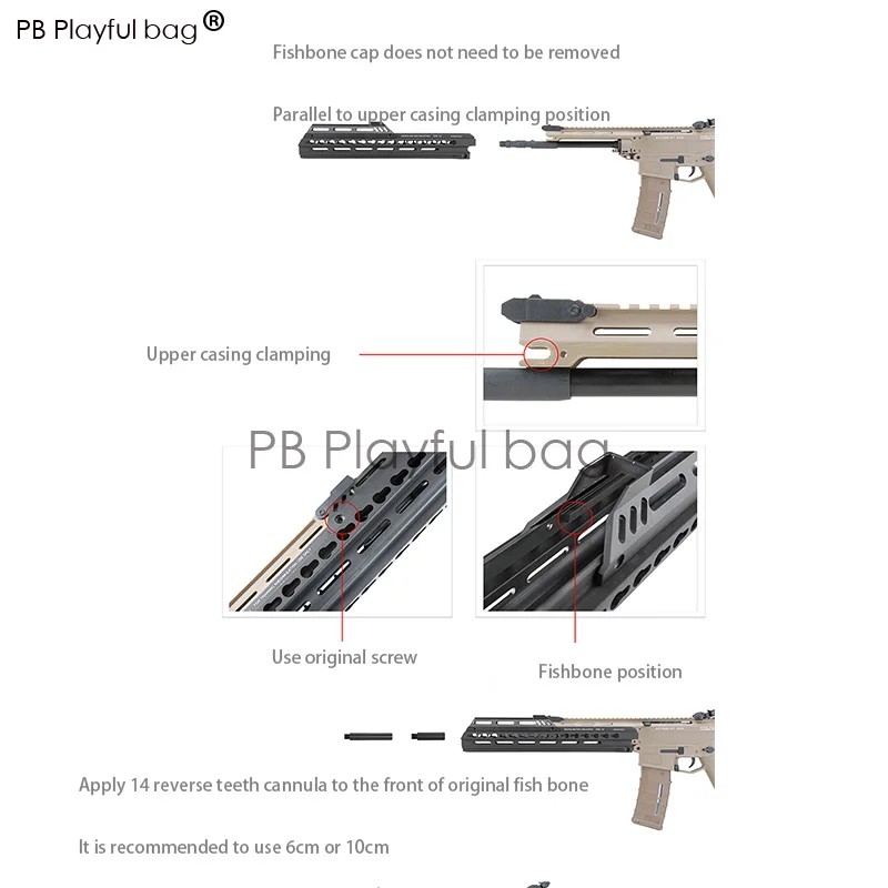 Спорт на открытом воздухе тактика игрушка diy jinming10 gen10 ACR DM fishbone R модифицированные аксессуары внешний вид ключ руководство гель мяч пистолет OD45