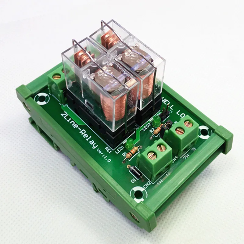 Модуль интерфейса реле мощности 2 SPDT 16 А с креплением на DIN-рейку OMRON G2R-1-E DC24V. |