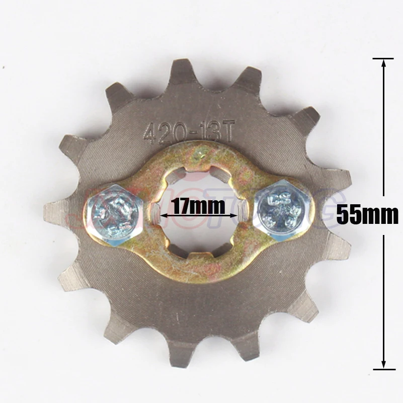 Передняя Звездочка двигателя 420 10 19 10T 11T зубьев 17 мм для скутера мотоцикла