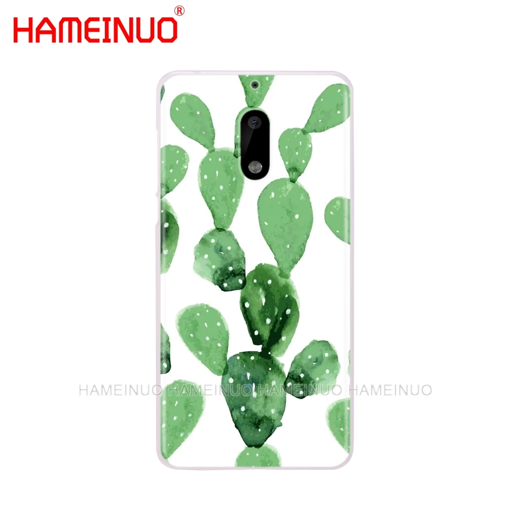 HAMEINUO чехол для телефона с изображением зеленых кактусов и цветов Nokia 9 8 7 6 5 3 Lumia 640