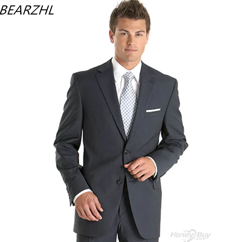

Suit Men Business Groom For 2021 Custom Made Tuxedo Classic Mid Gray
