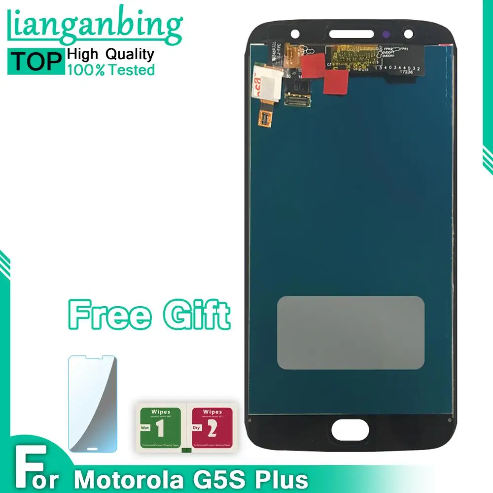 ЖК-дисплей 5 дюйма для Motorola Moto G5S Plus XT1802 XT1803 XT1805 XT1086 дисплей с сенсорным экраном в