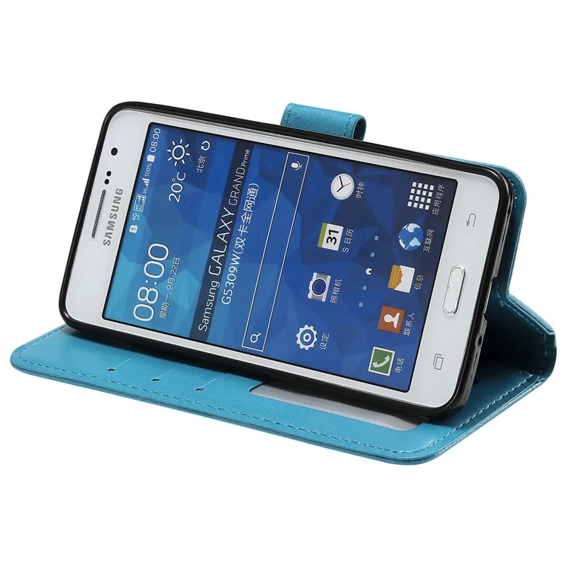 For Samsung Galaxy Core Prime Case Card Slot Wallet Flip PU Leather Phone Bag Cover Soft TPU Silicone for G361 G360 | Мобильные