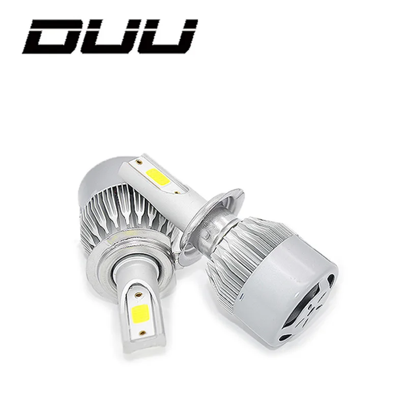 DUU автомобильные лампы для фар машины LED H7 H4 H8 H11 HB3 9005 HB4 9006 H1 H3 9012 H13 9007 C6 фары