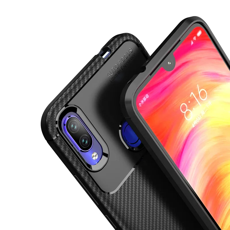 Чехол для телефона Xiaomi Redmi Note7 защита от падения камеры тонкий мягкий PC защитный